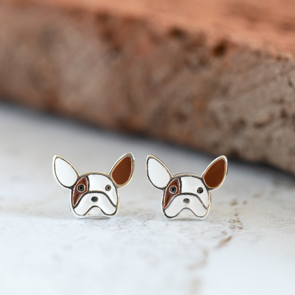 French Bulldog Stud Earrings - Only 2 left - Picture 4 of 11